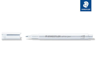Marker Staedtler 8323 hvid vandbaseret 