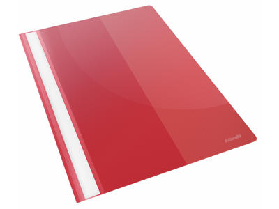 Tilbudsmappe A4 rød m/lomme