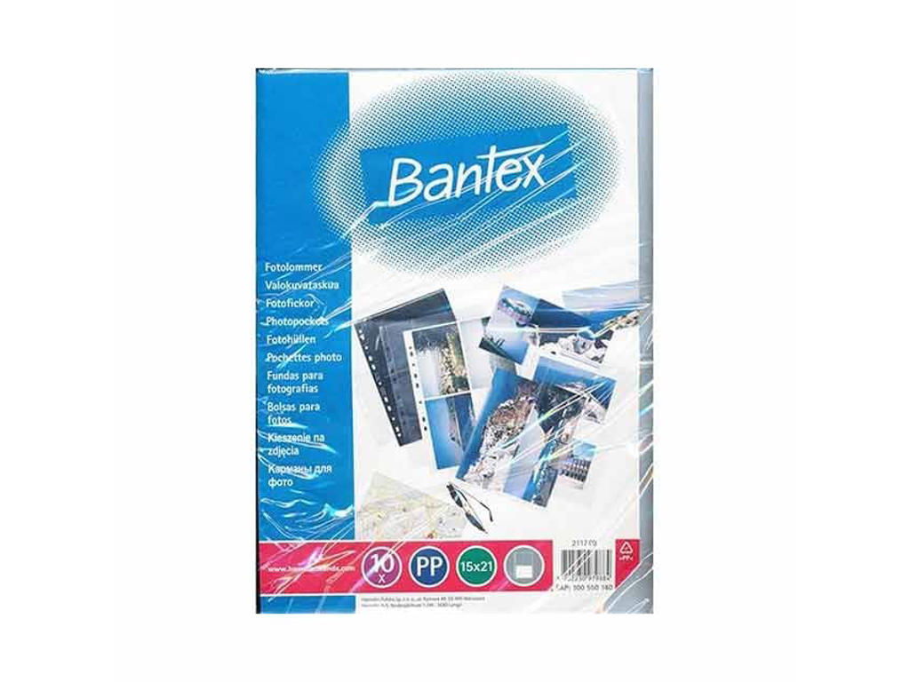 Fotolommer Bantex 15x21 cm 10 stk
