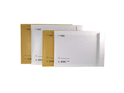 Boblekuvert Ecomax No. 16/F (indv 215x340mm) hvid 100 stk