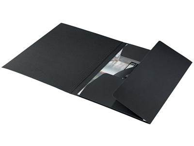 Mapper karton Leitz A4 Recycle 3-klap sort