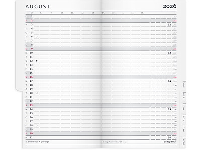 Index Planner mini månedskalender REFILL 2026