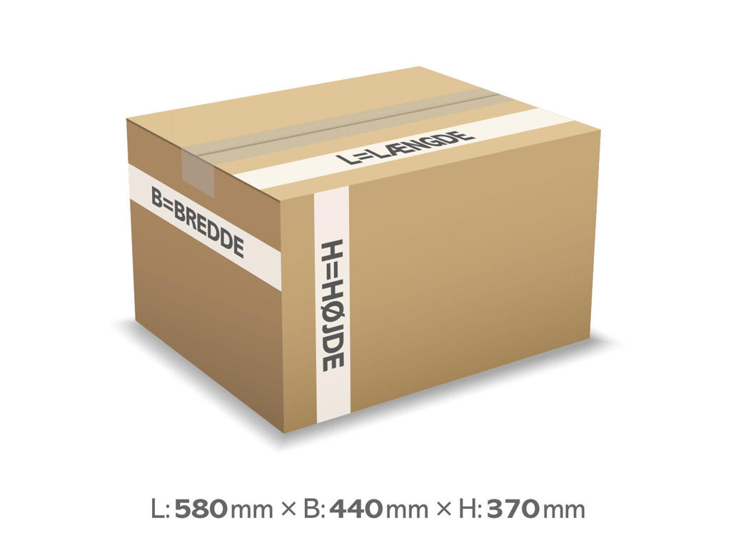 Papkasse 580x440x370 mm 4 mm - 94 liter