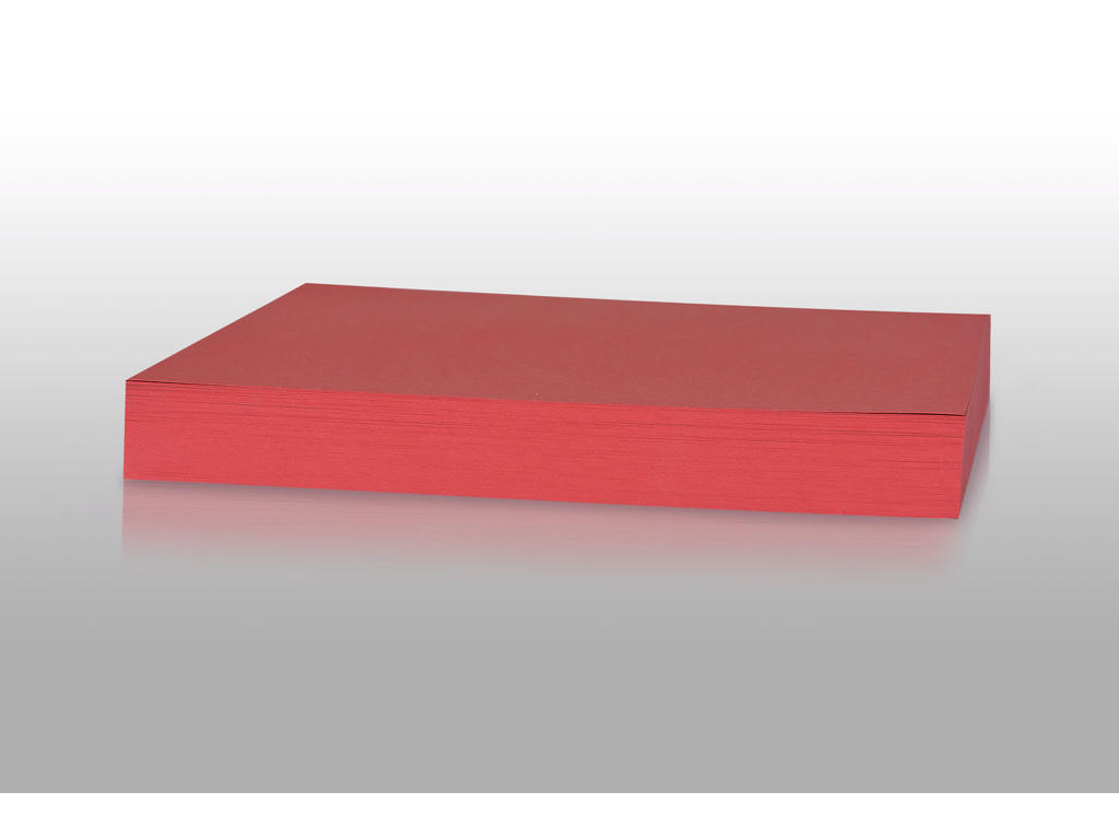 Karton A4 180 gr julerød 100 ark