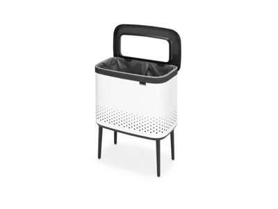 Brabantia BO vasketøjskurv på ben 60 liter hvid 