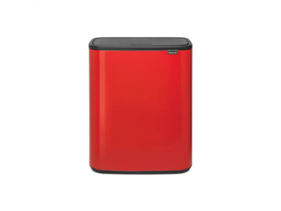 Brabantia affaldsspand med låg | Bo Touch | 2 x 30 liter | Rød
