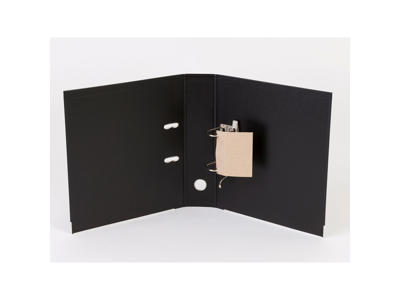 Brevordner A4 75 mm Q-Line sort