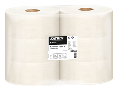 Toiletpapir Katrin Basic Gigant M 102060 1-lags 6 rl