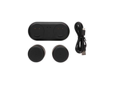 Dobbelt induktions oplader - højtaler, sort