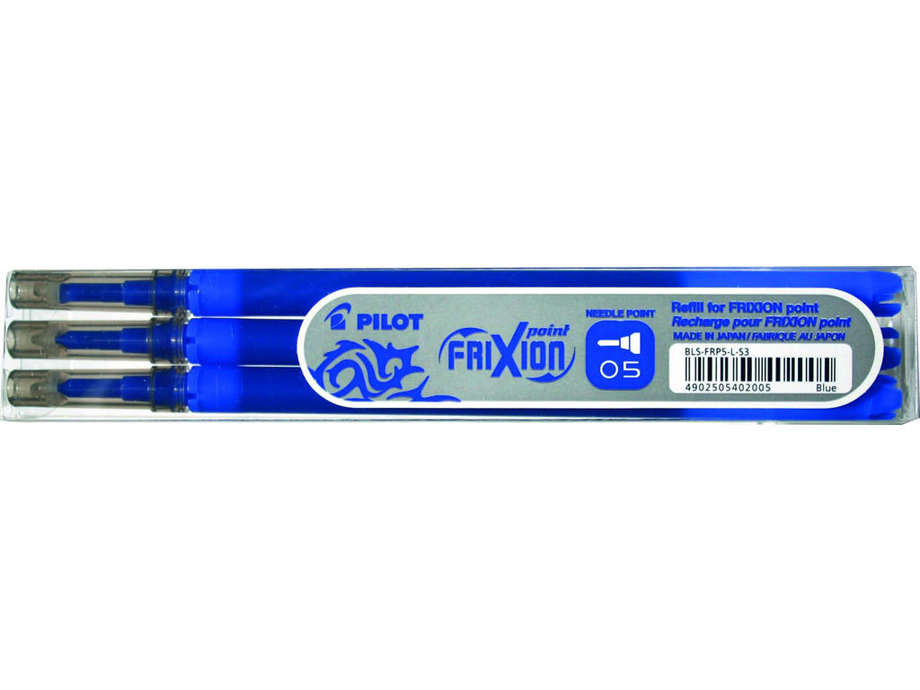 Refill Pilot FriXion blå 0,5 mm 3-stk