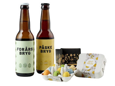 Påskegave med alkohol, lakrids & gourmetæg
