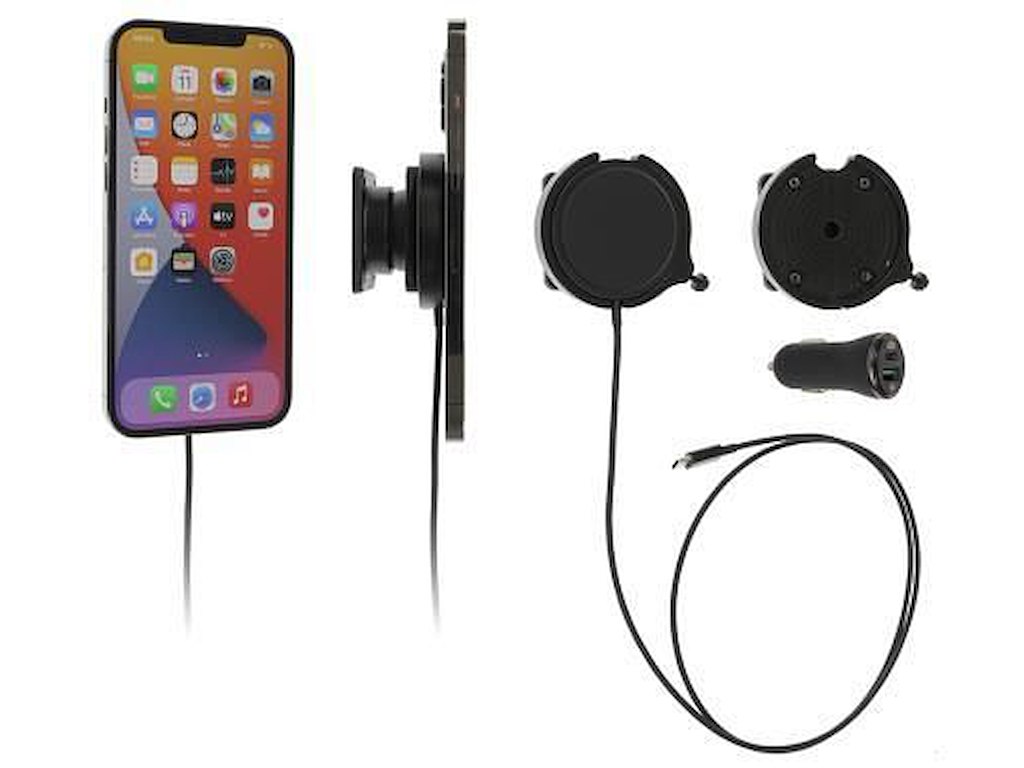 Brodit Magnetisk holder m .Kugleled , Magsafe oplader ogcigaradapter