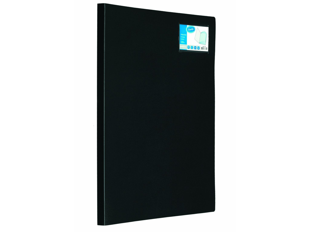 Demomappe A3 med 20 lommer sort Bantex