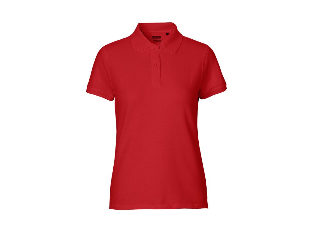 Dame Classic Polo Neutral O22980 rød