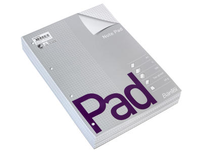 Blok A4 kvadreret toplimet 4 huller