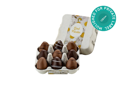 Marcipanæg i æggebakke, 9 stk.