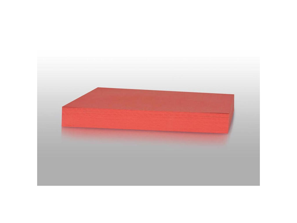 Karton 180 gr Postrød 50 ark, skåret til 105 x 297 mm