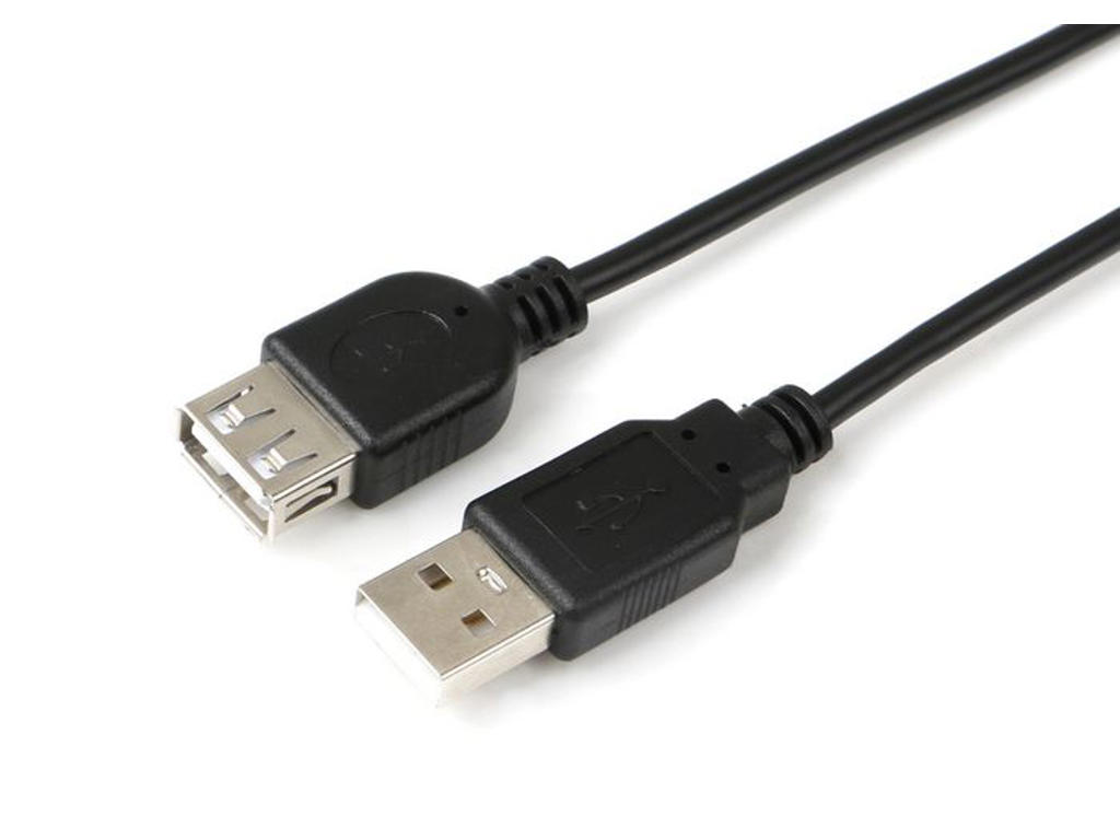 Forlængerkabel USB 2.0 0,1 meter Sort