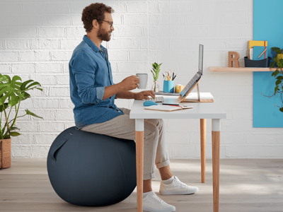Balancebold Leitz Ergo Cosy Active grå Ø65 cm