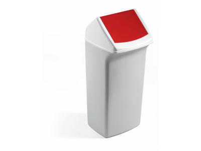 Vippelåg t/Durabin 40L. hvid/rød