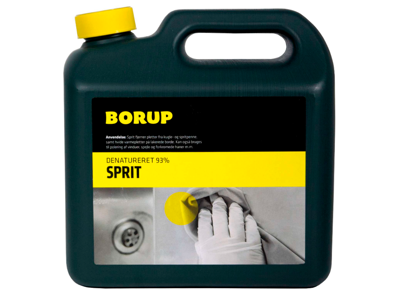 Husholdningssprit 93% denatureret 2,5 liter Borup