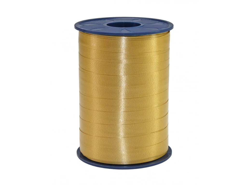 Gavebånd | 10mm x 250m | blank | guld