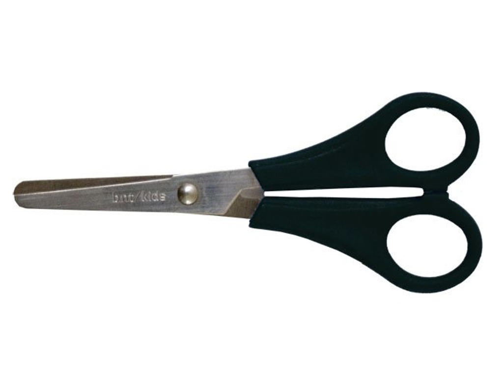 Saks skole 135 mm rund spids sort