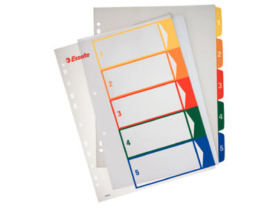 Talregister A4 Maxi Esselte projekt 1-5 