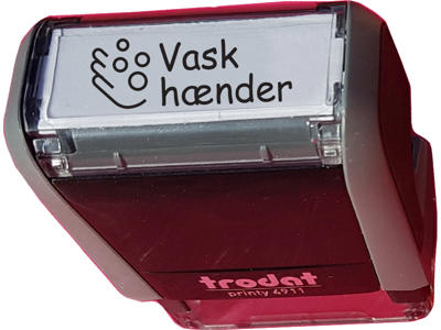 Stempel Trodat "Vask hænder"