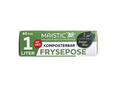 Maistic frysepose 1 liter 40 stk. komposterbar