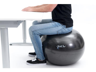 Balancebold JobOut Ø55cm sort PVC