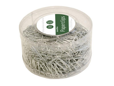 Clips 32 mm blanke forzinkede 1000 stk