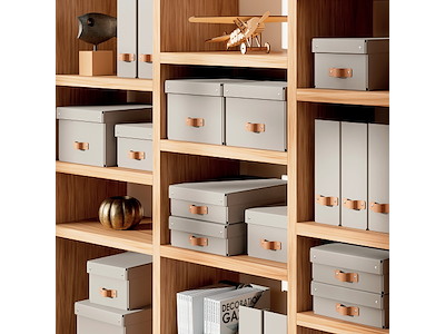 Tidsskriftsamler A4 Leitz Puro beige 2 stk