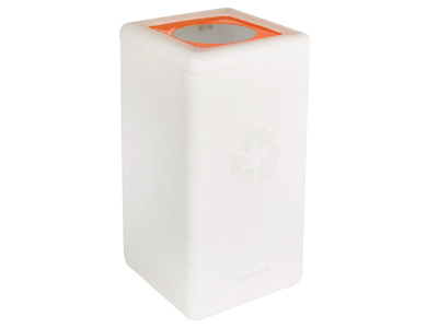 Affaldsspand BrickBin 65 liter hvid/orange