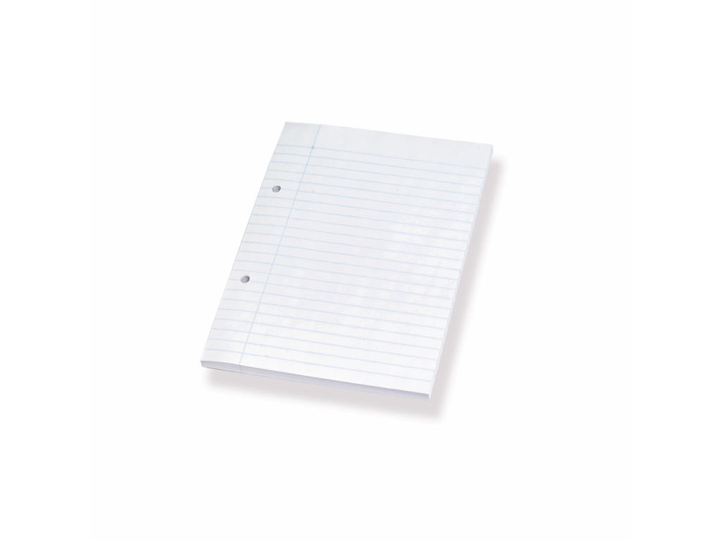 Blok A5 linjeret med 2 huller