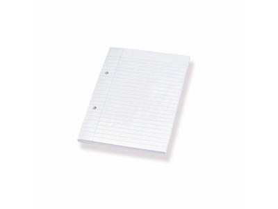 Blok A5 linjeret med 2 huller