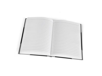 Kina notes A5 linjeret sort/sølv BNT