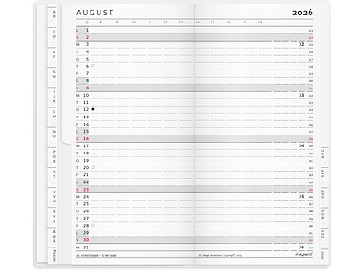 Index Planner månedskalender m/illu. 2026