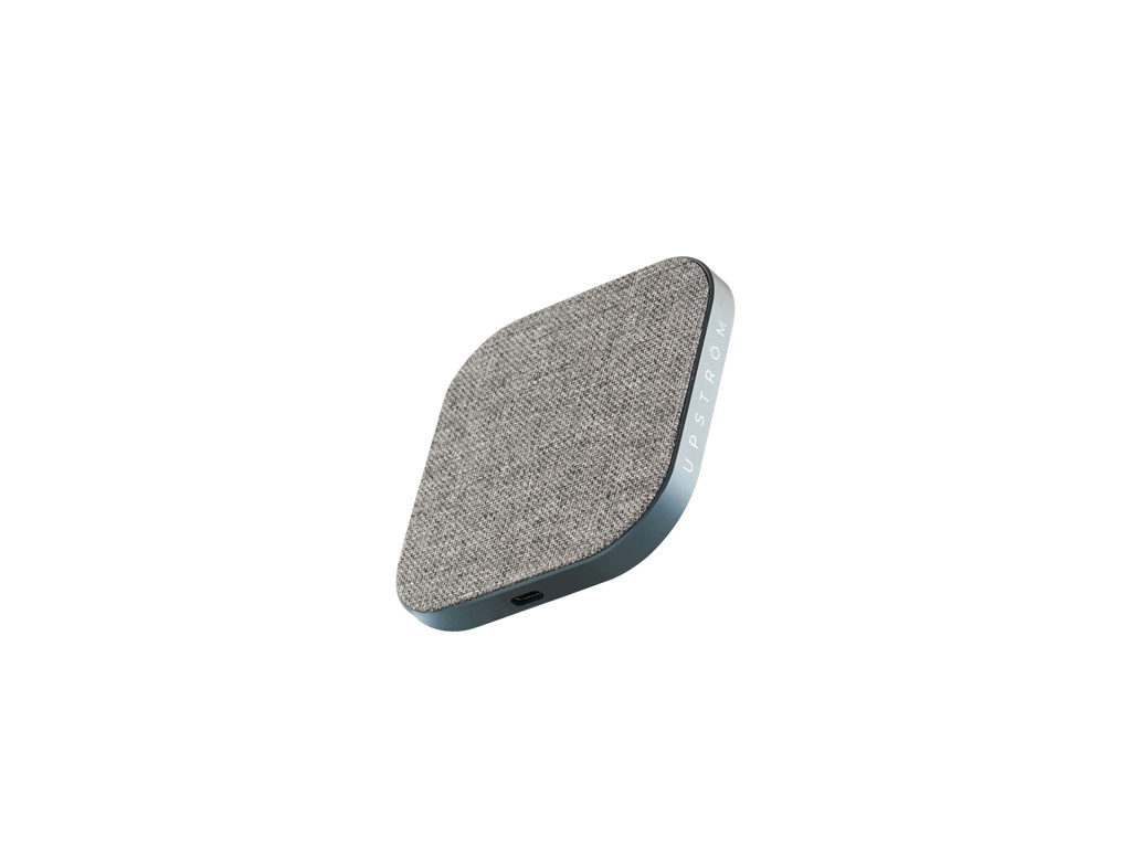 Upström Hämp| wireless charger | grey | 10 w.
