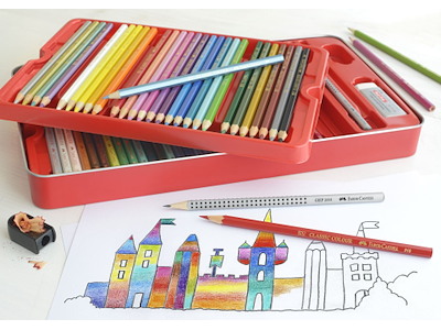 Farveblyant Faber Castell slot 60 ass.