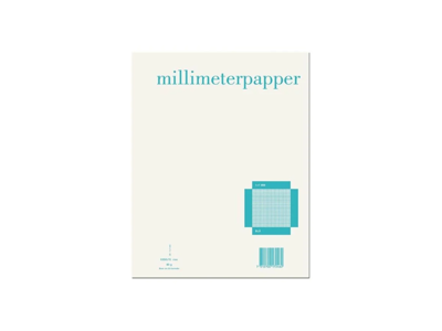 Milimeterblok A4 blå 50 ark