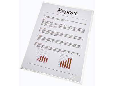 Plastomslag A4 0,105 m/præg 100 stk Esselte