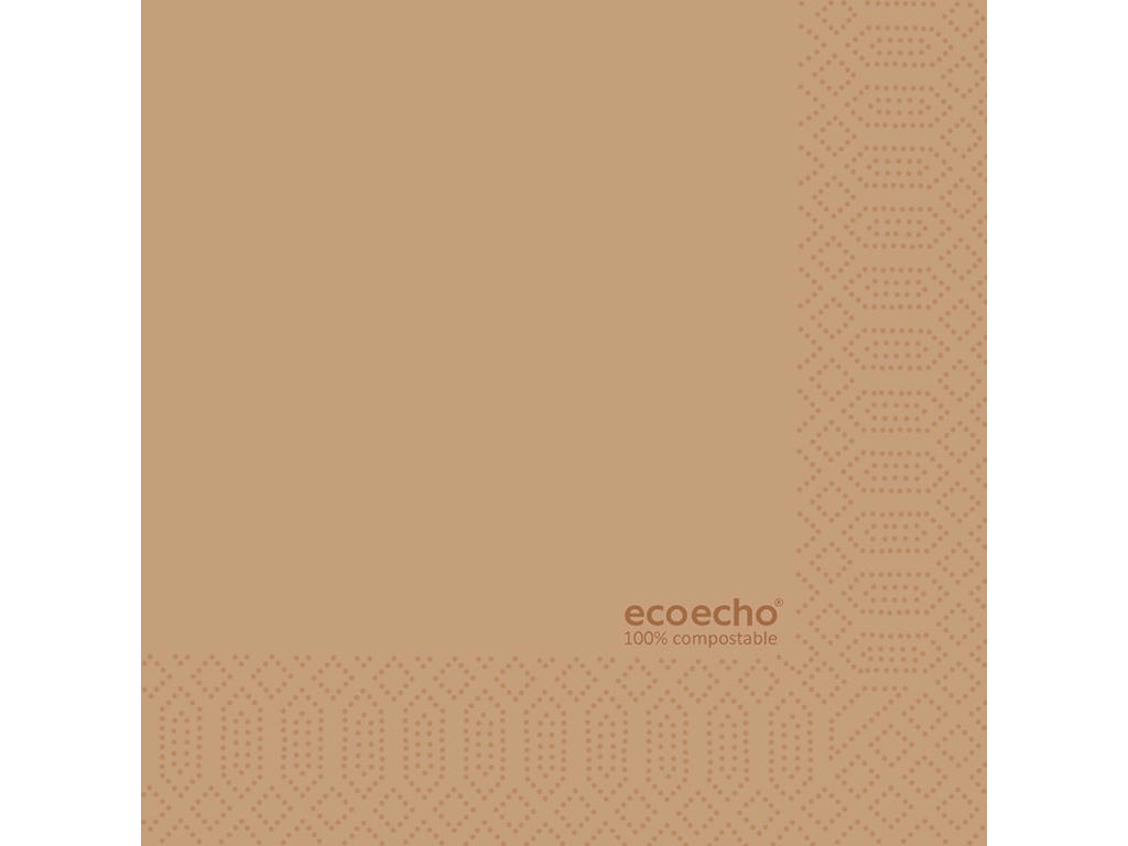 Servietter 33x33 cm natur 3-lags 250 stk