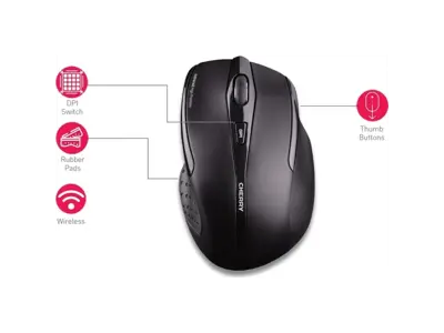 Mus Cherry NW 3000 trådløs grå