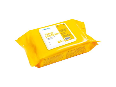 Overfladedesinfektionsserviet Wet Wipe, mini, 30x20 cm 25 stk med Triamin, 