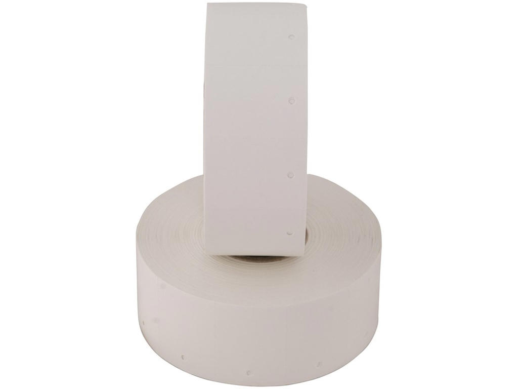 Kartonmærker 65x45mm 1000 stk. hvid