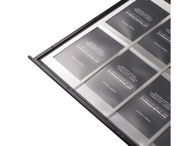 Registerlomme QuickLoad A4 antracit 5 stk visitkort 