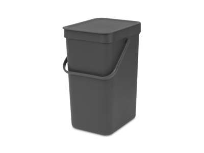Brabantia affaldsspand med låg | 12 liter | Grå | Affaldssystem