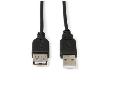 Forlængerkabel USB 2.0 1,8 meter sort