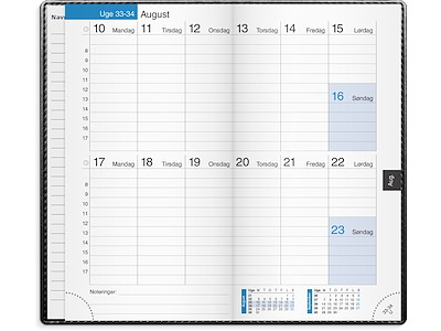 14 dages kalender sort kunstskind 2026